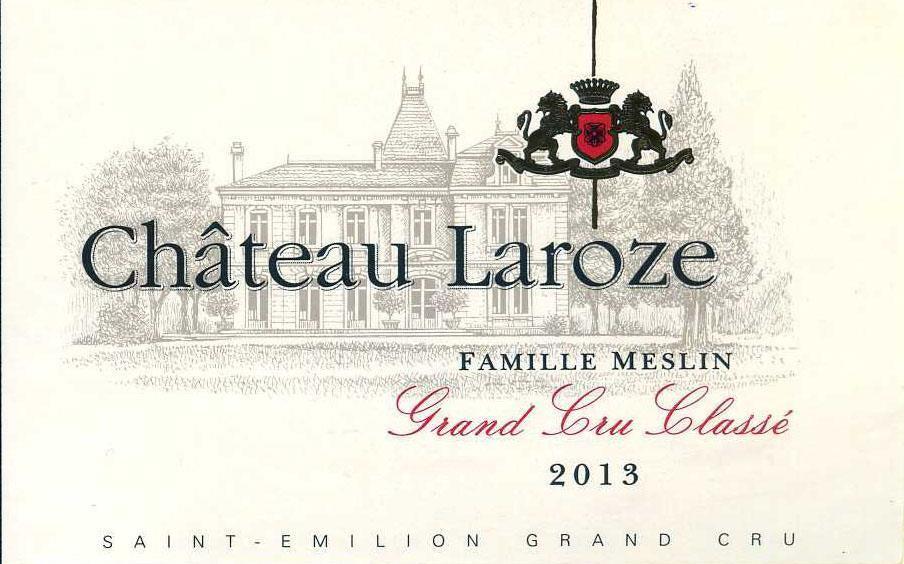 Chateau Laroze  2013 Front Label