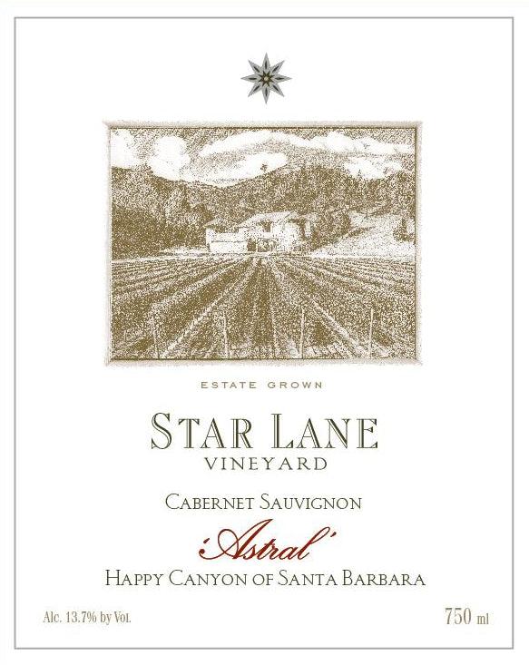 Star Lane Vineyard Astral Cabernet Sauvignon 2013  Front Label