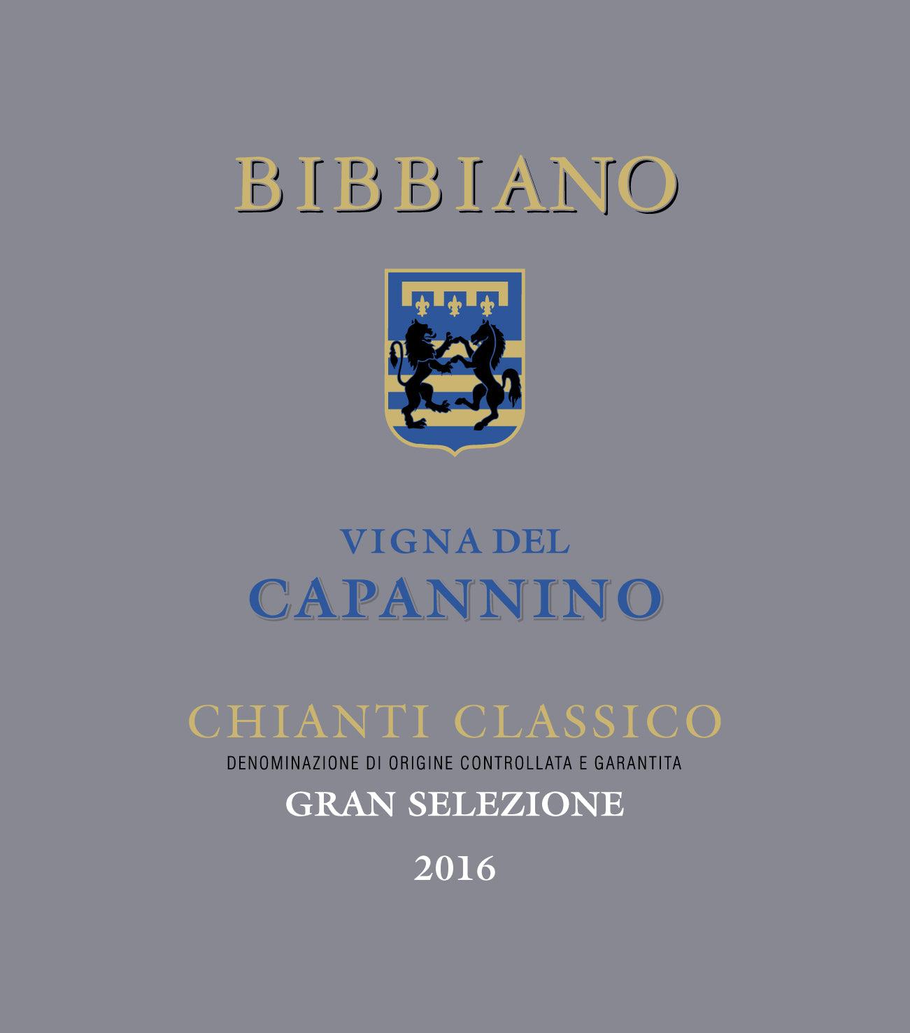 Bibbiano Vigna del Capannino Chianti Classico Gran Selezione 2016  Front Label