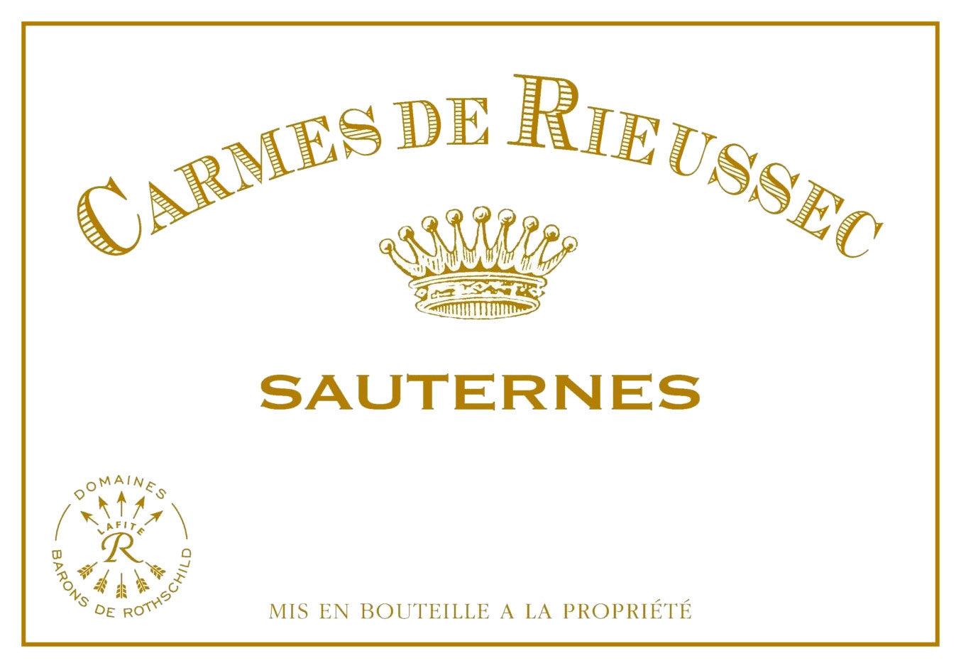 Chateau Rieussec Carmes de Rieussec Sauternes 2016  Front Label