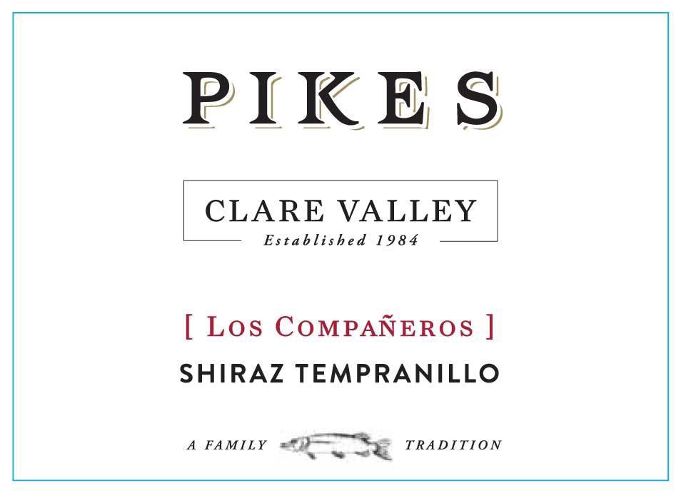 Pikes Los Companeros Shiraz-Tempranillo 2016  Front Label