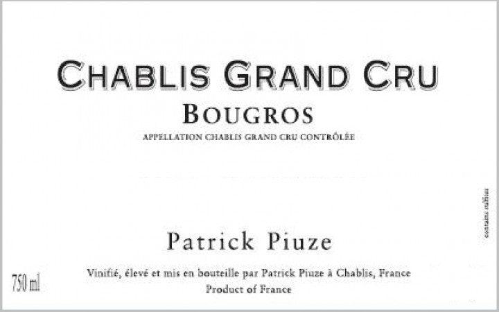 Patrick Piuze Chablis Bougros Grand Cru 2020  Front Label