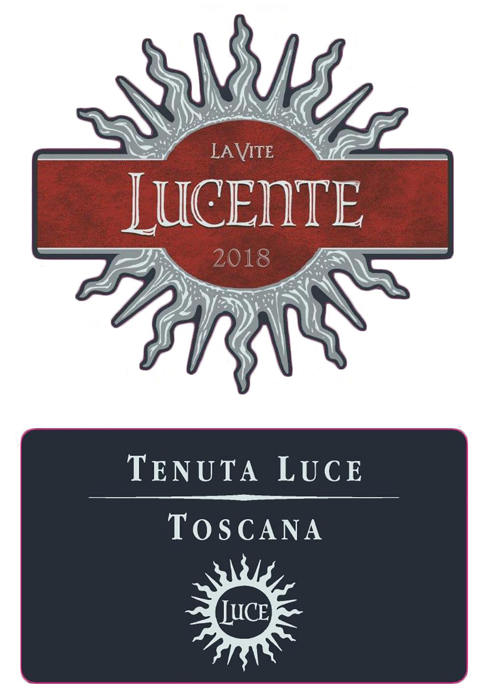 Tenuta Luce Lucente 2018  Front Label