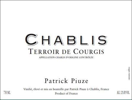 Patrick Piuze Chablis Terroir de Courgis 2021  Front Label