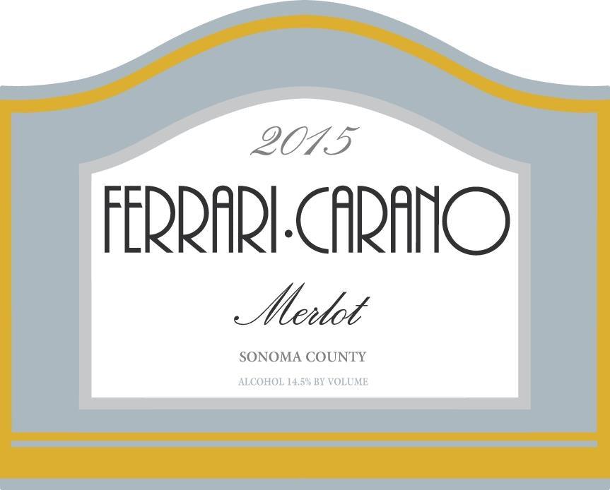 Ferrari-Carano Merlot 2015  Front Label