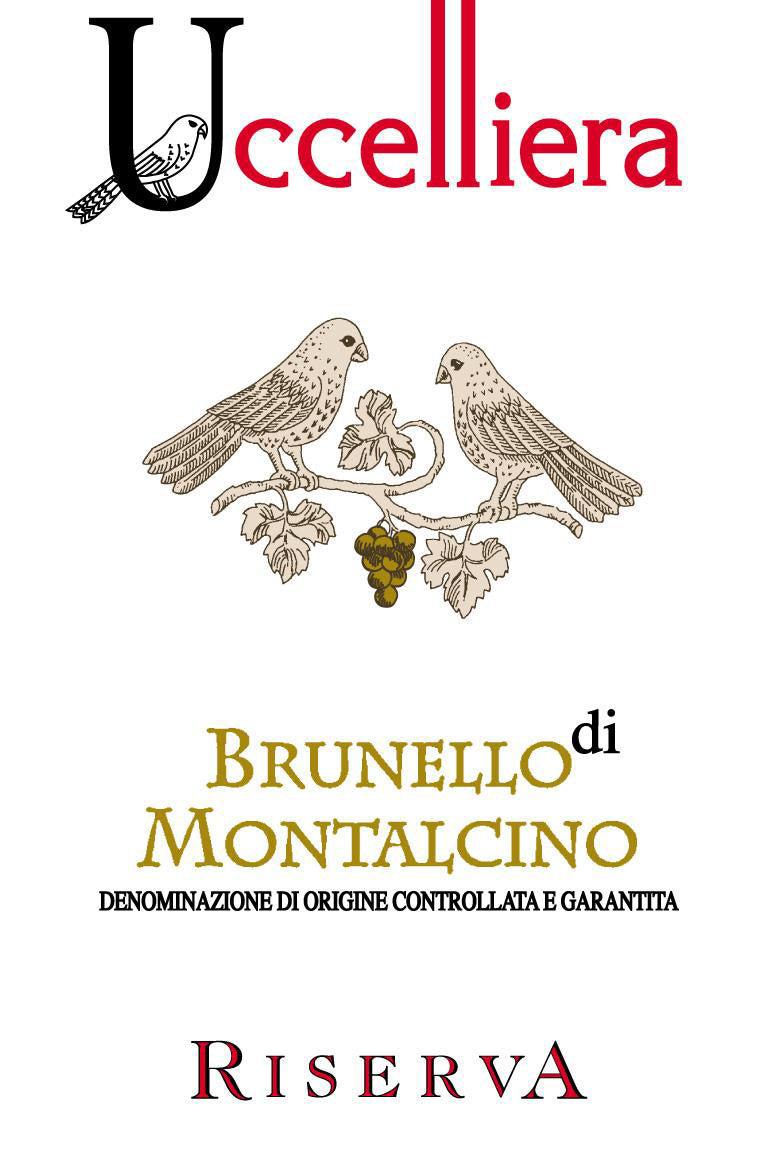 Uccelliera Brunello di Montalcino Riserva 2015  Front Label